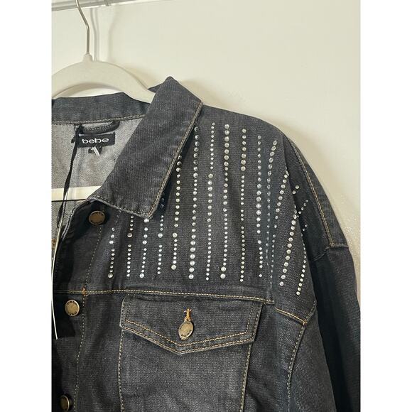 NWT Bebe The Crop With   EMBELLISHED YOKE Size XL - Picture 3 of 8